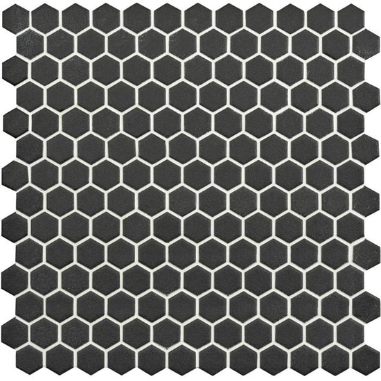 Mini Black Hexagon Slip Resistant