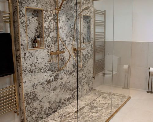 Elementa Alaska & District Stone Ivory - Bathroom in North Yorkshire by Briahaze Village Homes