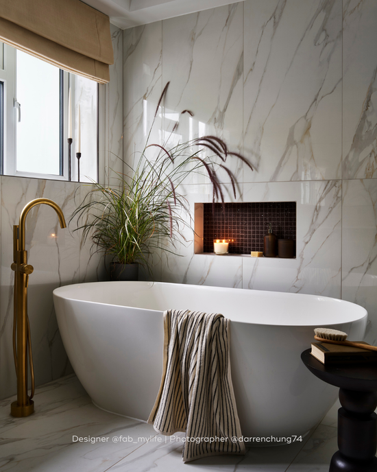Aurora Calacatta Polished - White Marble Effect Polished Porcelain Tile ...