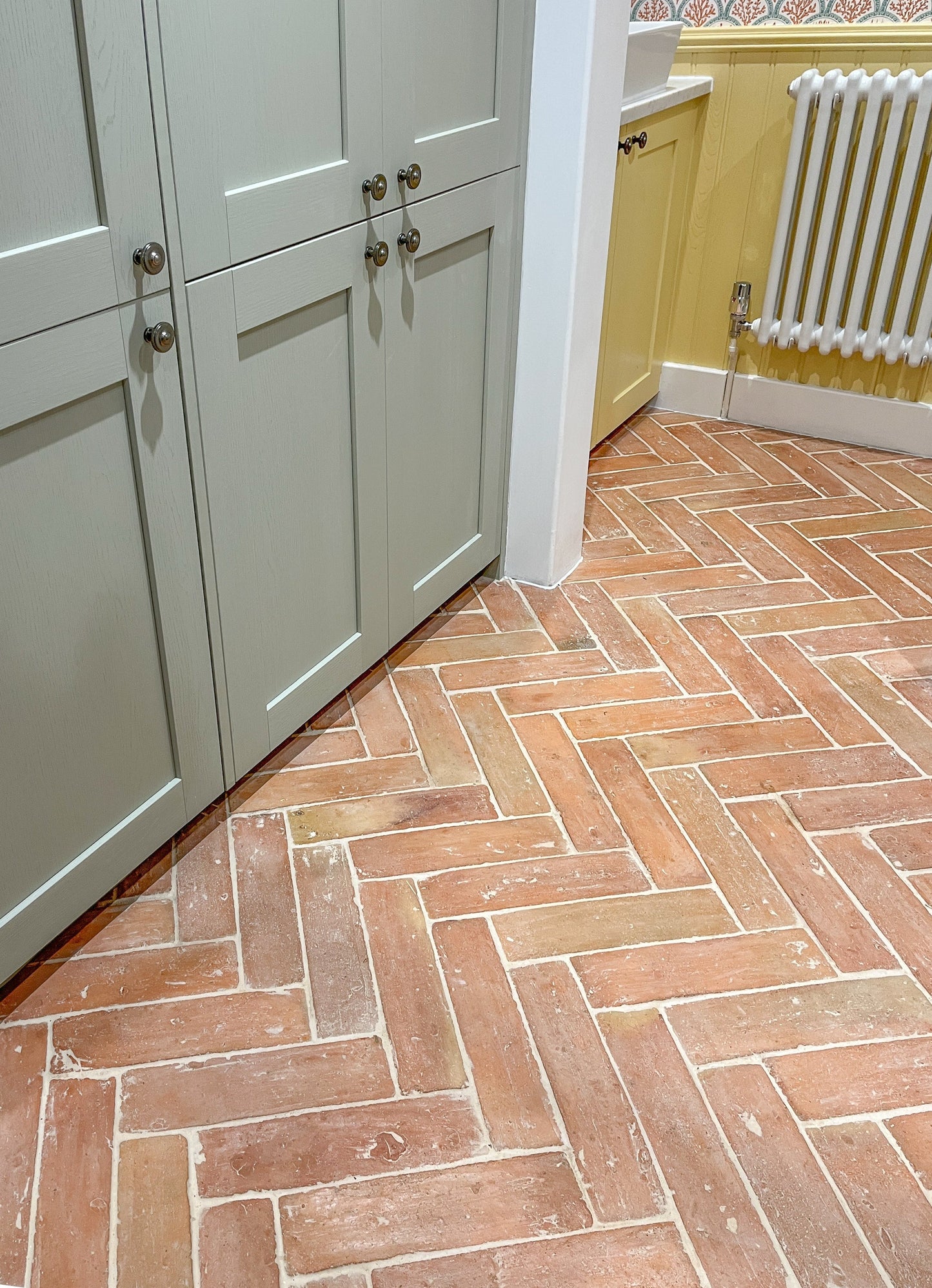 Claybourne Terracotta Parquet (Smooth Side) – Utility Room & WC, Private Residence Hampshire