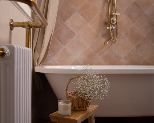Kiln Rosato and Kiln Terracotta  - Bathroom Renovation by @amymccoyhome