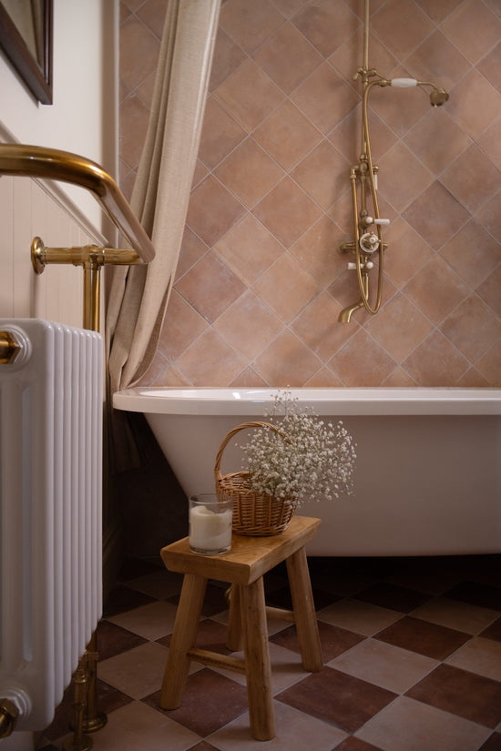 Kiln Rosato and Kiln Terracotta  - Bathroom Renovation by @amymccoyhome