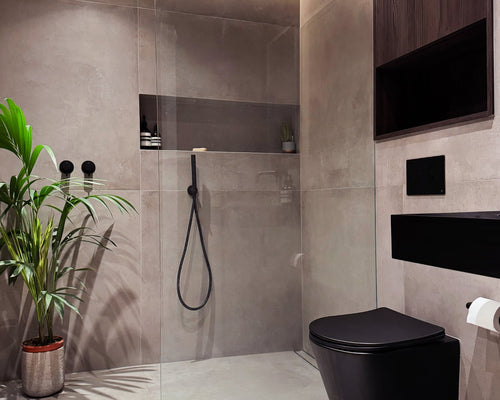 Warehouse Cloud Grey – Wetroom by Novospace, London