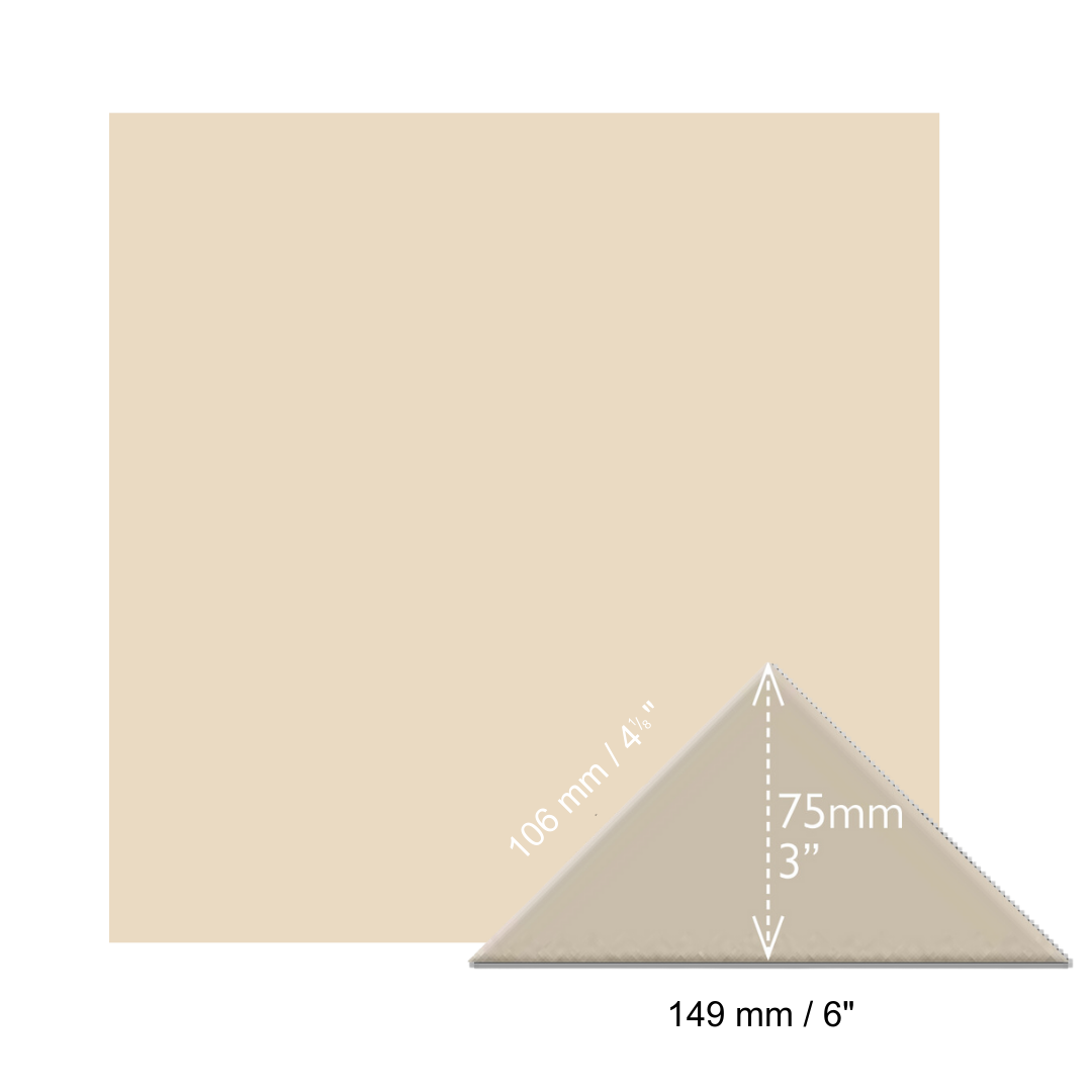Triangles - White - White Triangle Effect Matt Quarry Tiles Tile ...