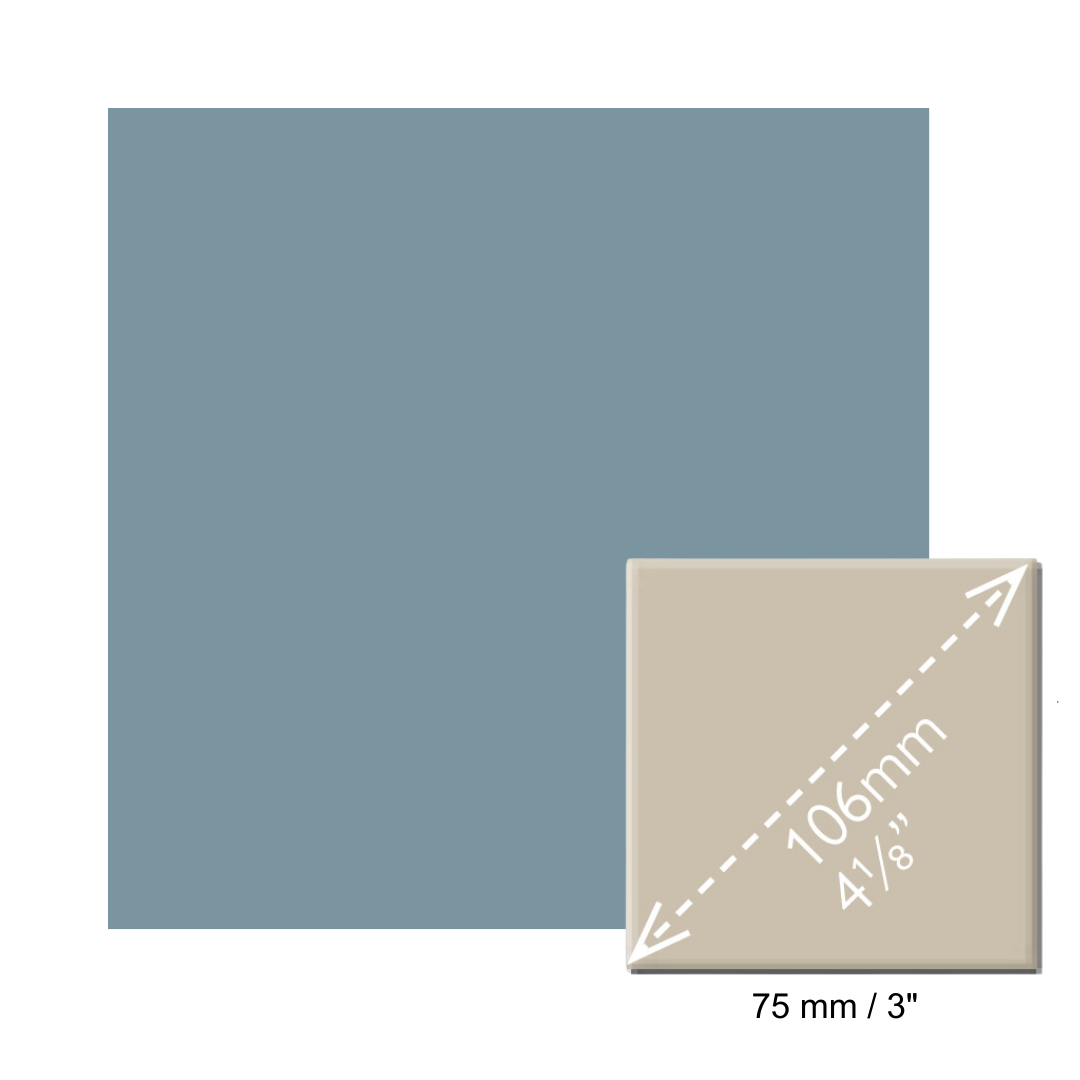 Squares - Blue - Blue Square Effect Matt Quarry Tiles Tile – European ...