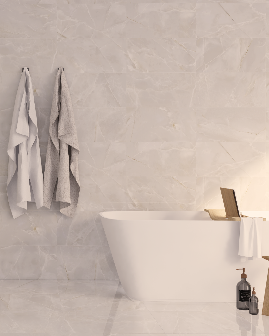 Caironyx Ivory Polished - Cream/Off-White Onyx Effect Polished ...