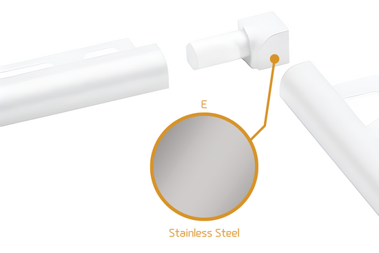 Schluter Rondec RO - Internal Corner Stainless Steel