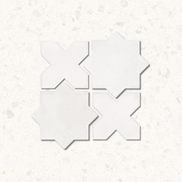 Alhambra White Cross and Star Matt