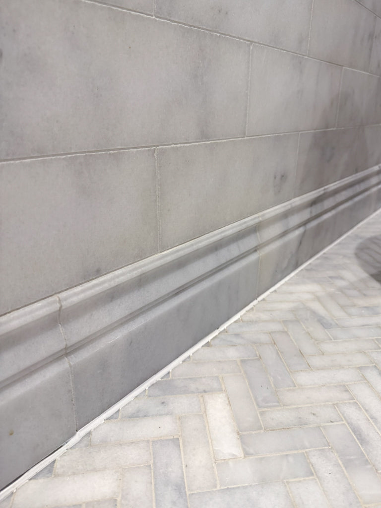 Alpi Carrara Marble Honed Skirting