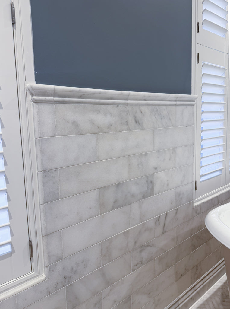 Alpi Carrara Marble Honed Dado