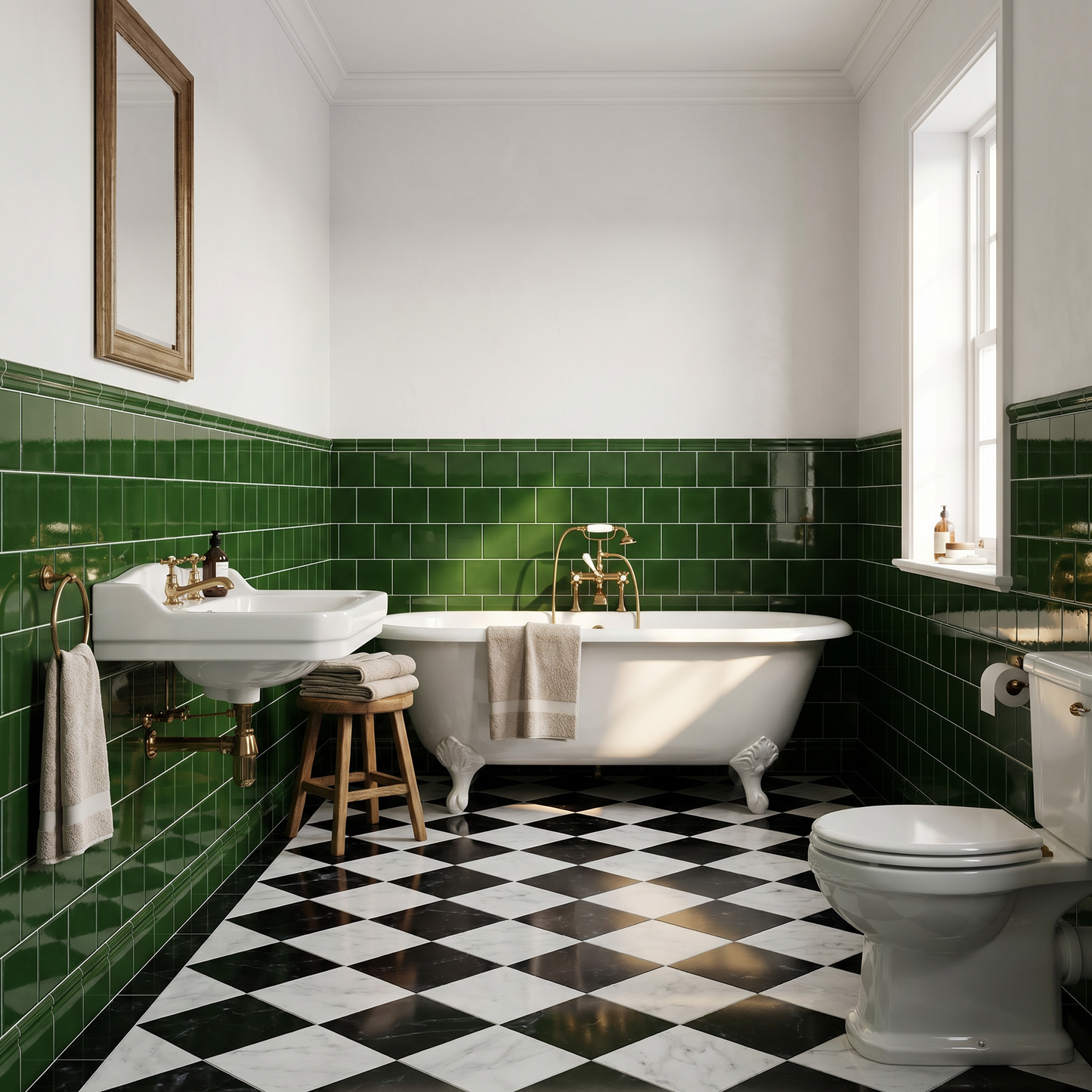 Belgravia Victorian Green Gloss Field Tile