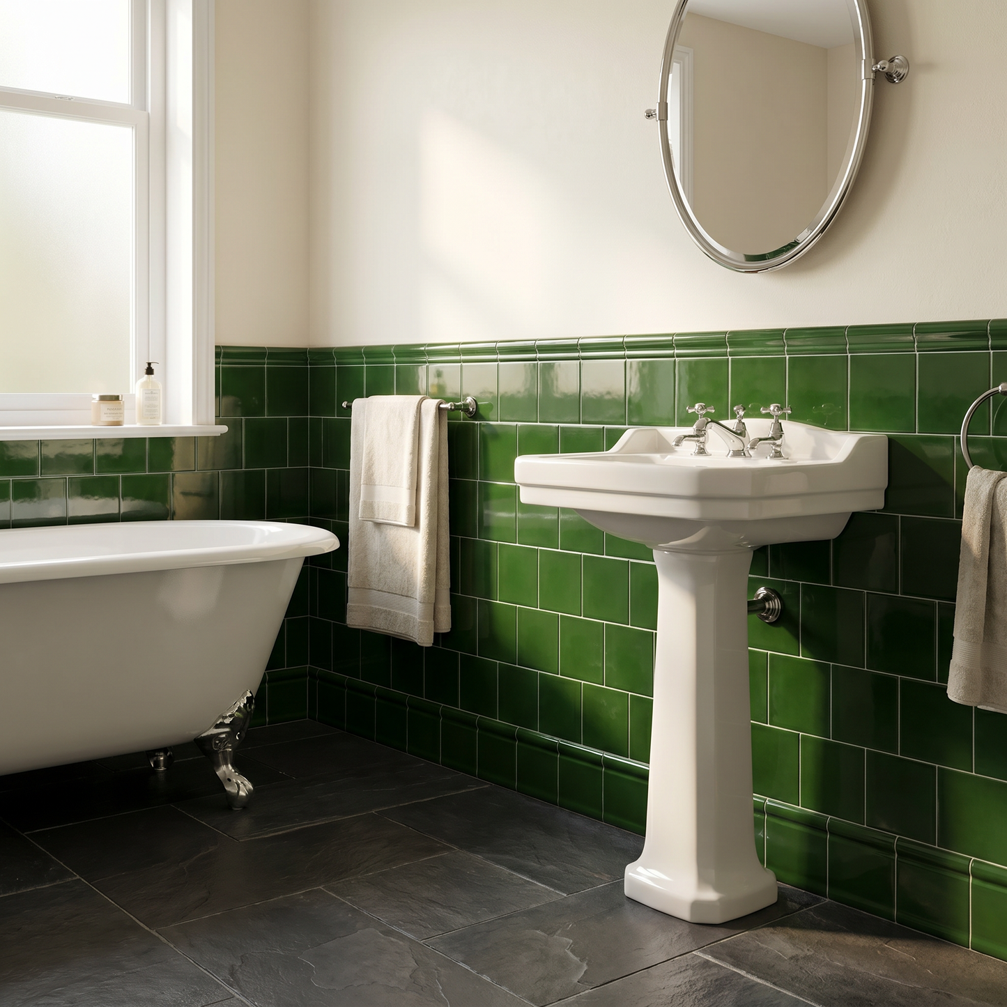 Belgravia Victorian Green Gloss Field Tile