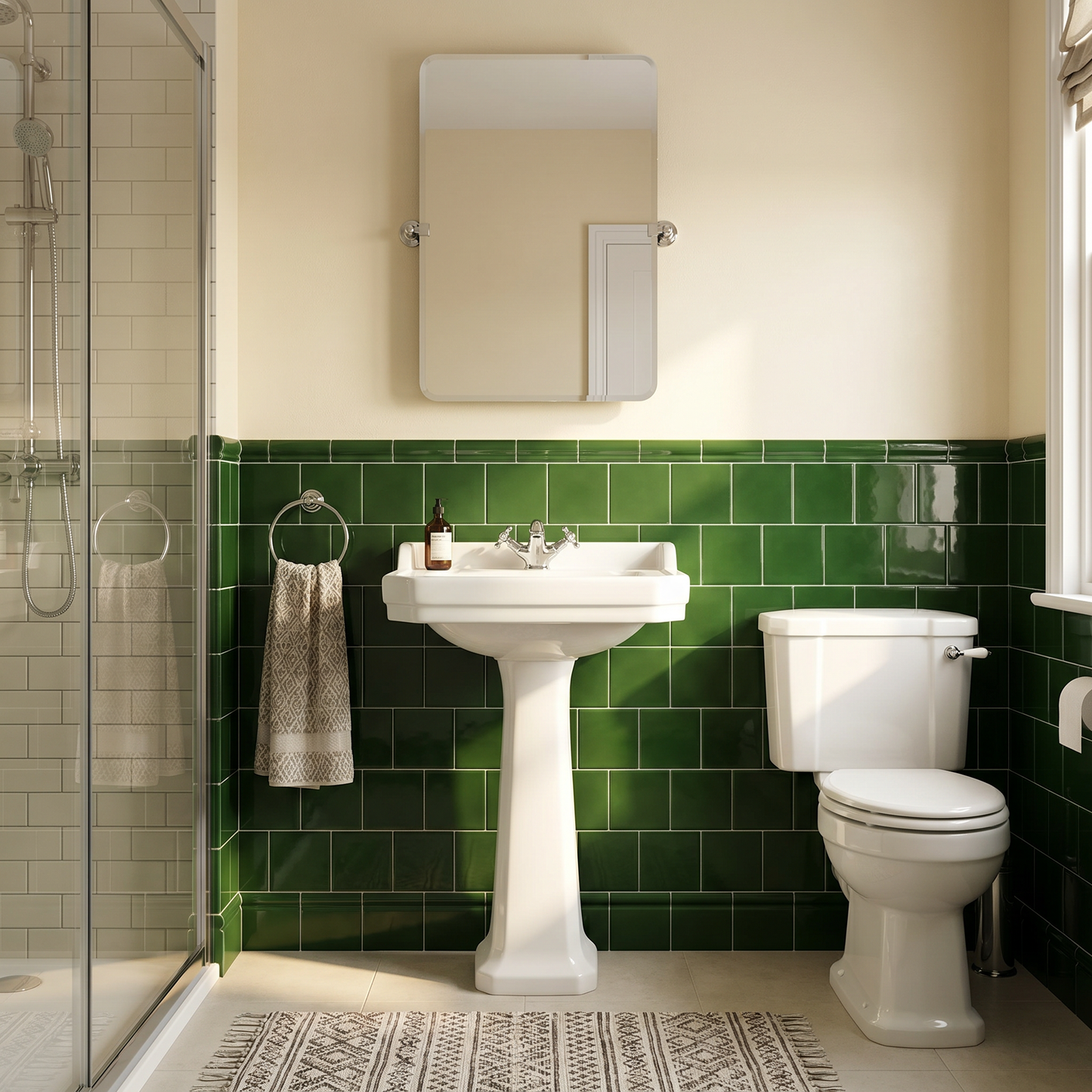 Belgravia Victorian Green Gloss Field Tile