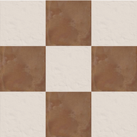 Kiln Terracotta And Bianco Assoluto Chequerboard