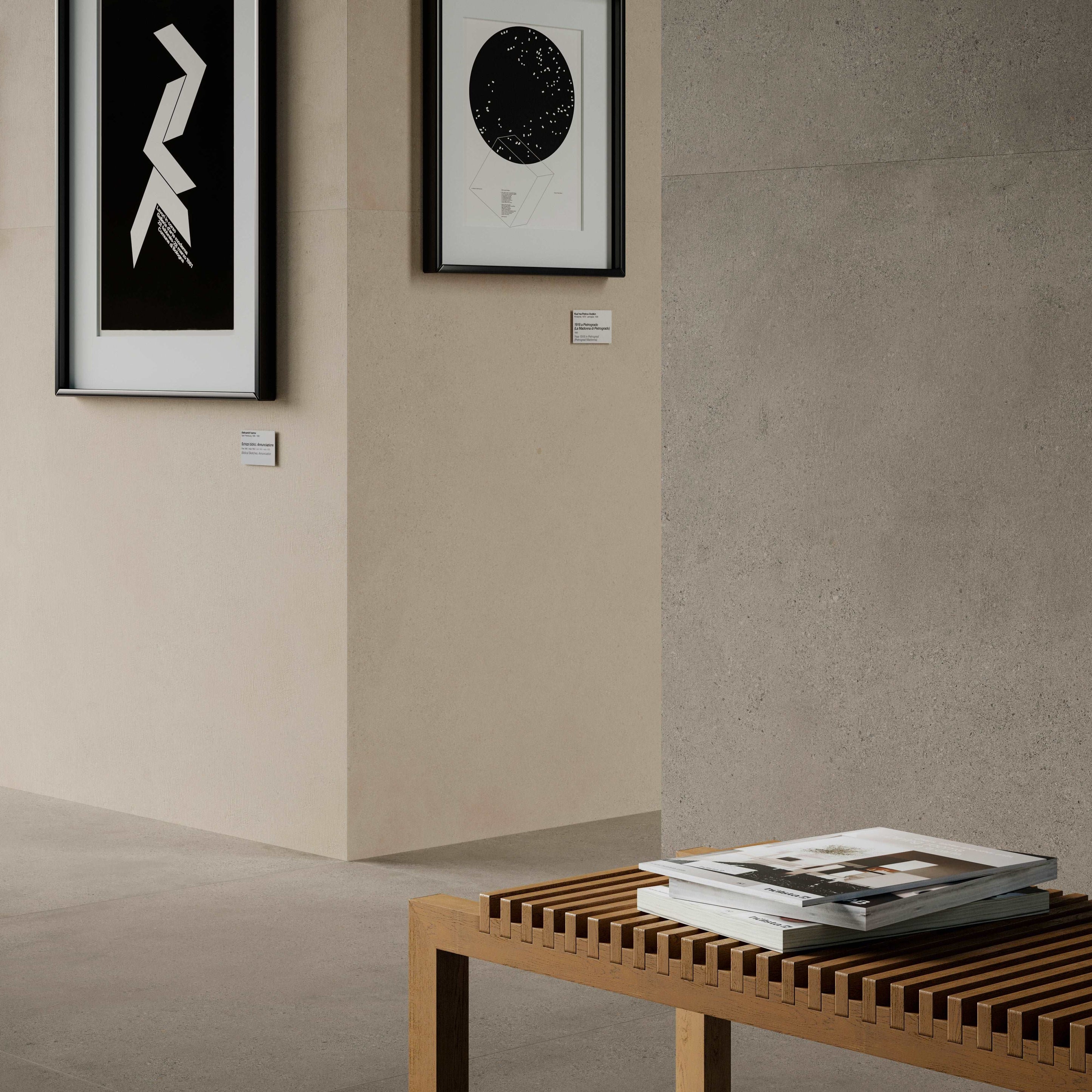 Blend Ivory - Ivory Concrete Effect Matt Porcelain Tile – European Heritage