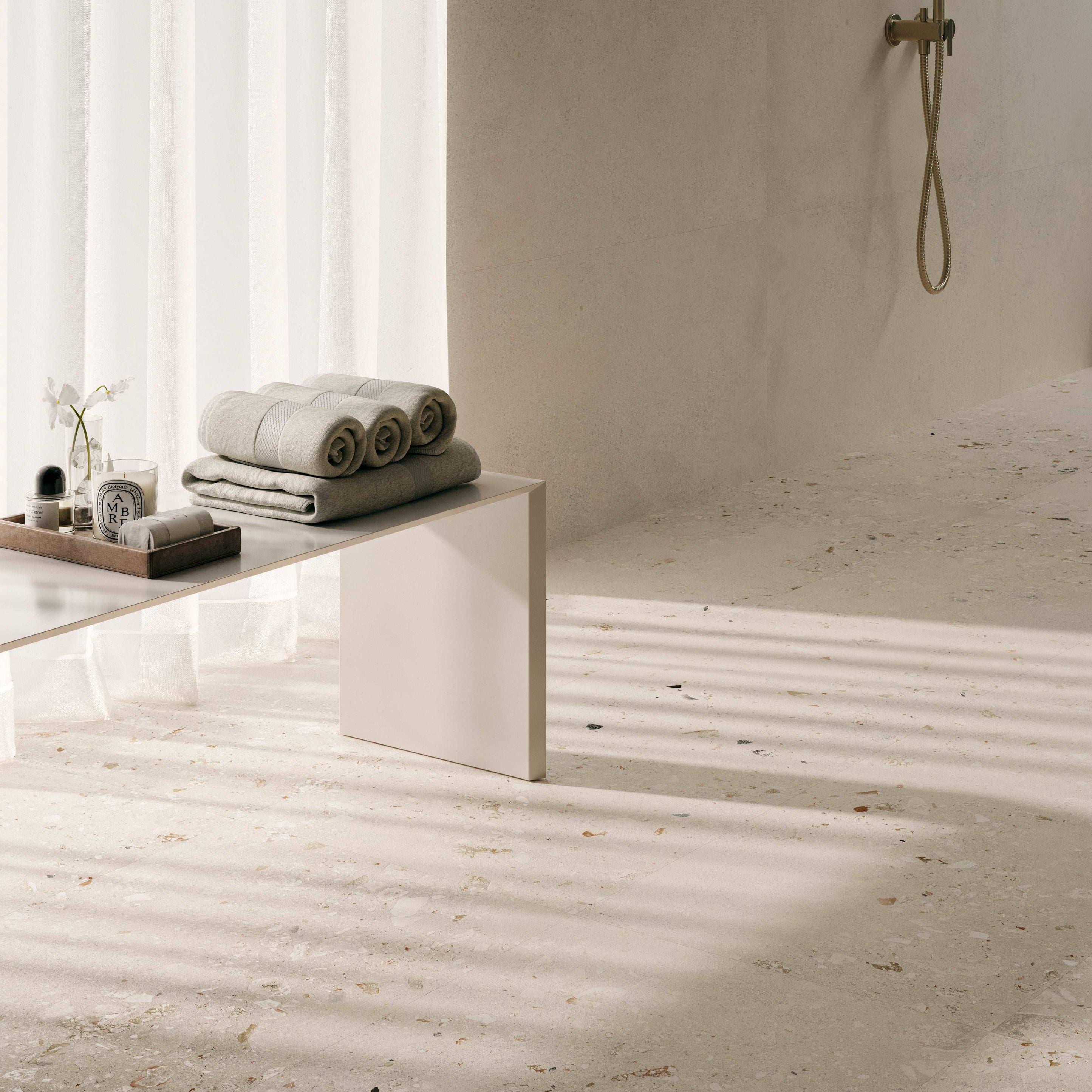 Blend Ivory - Ivory Concrete Effect Matt Porcelain Tile – European Heritage