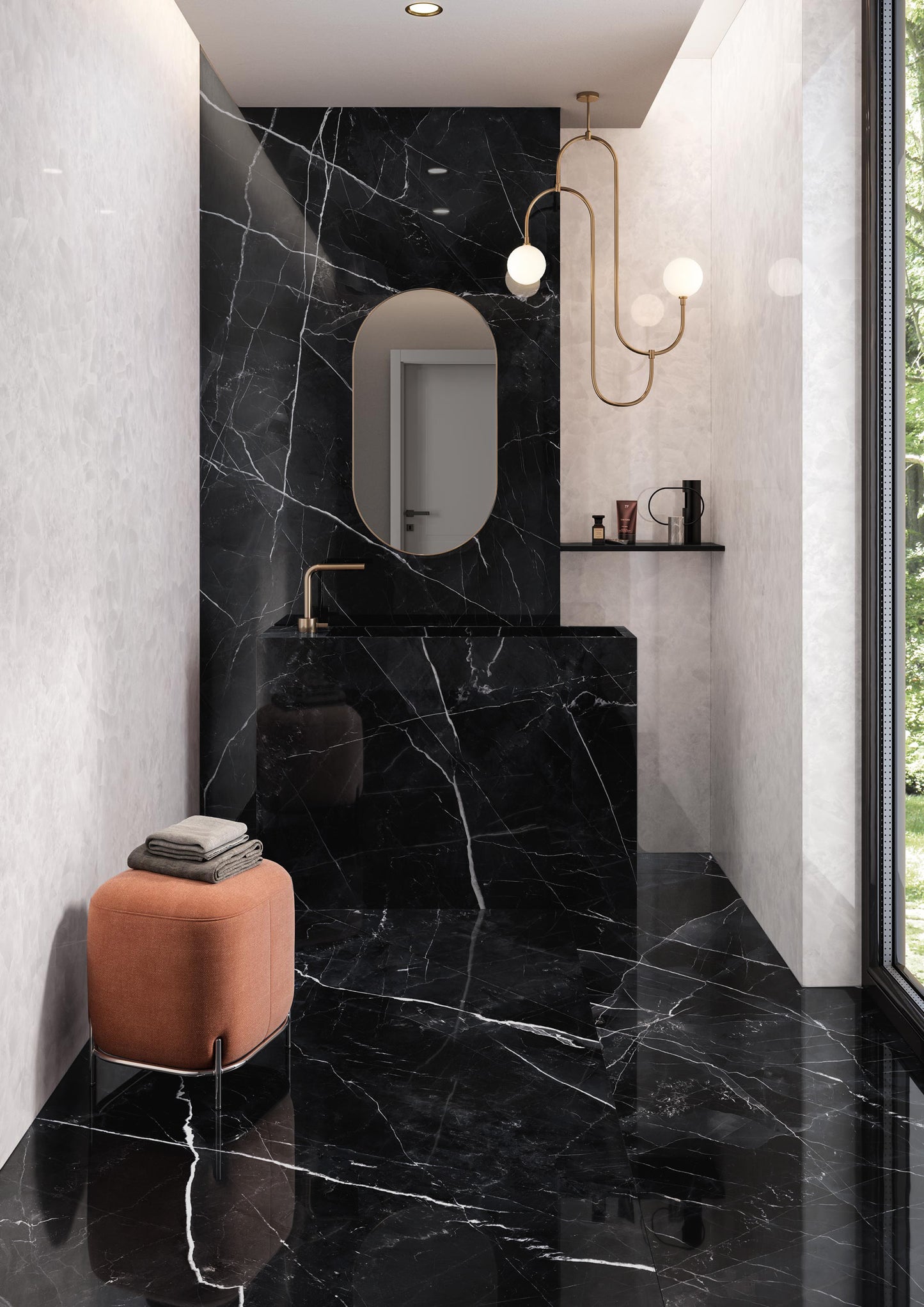 Marmi Calacatta Black (Full Lappato)