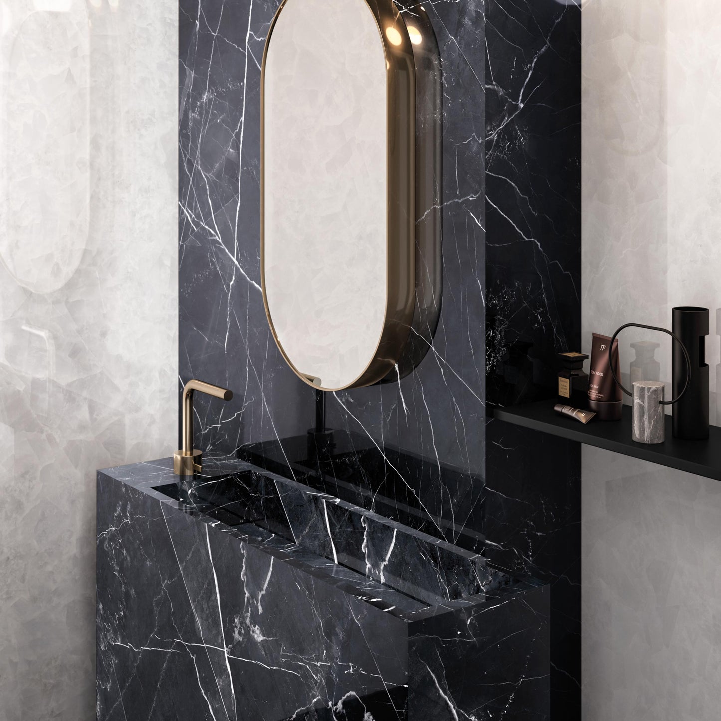 Marmi Calacatta Black (Full Lappato)