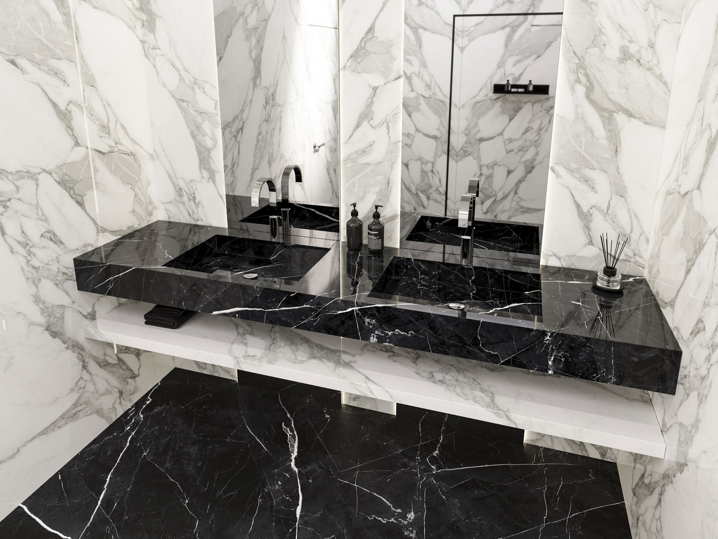 Marmi Calacatta Black (Full Lappato)