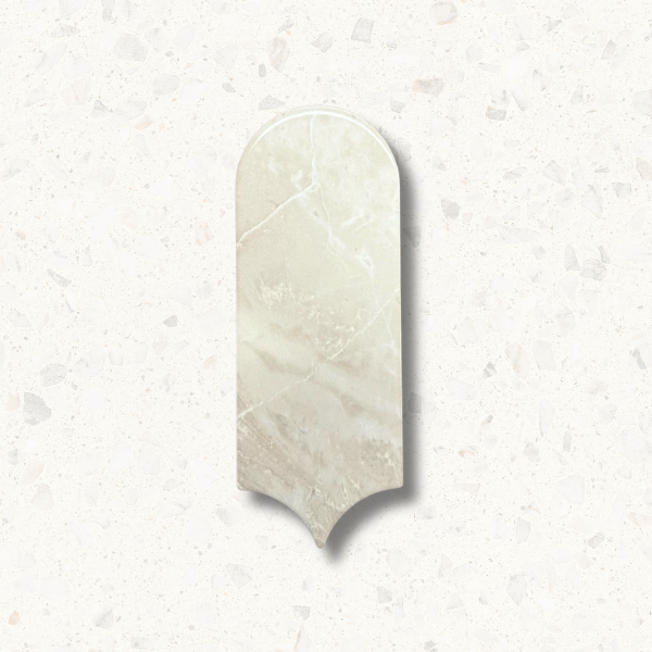 Capri Earth Feather Glossy Ceramic