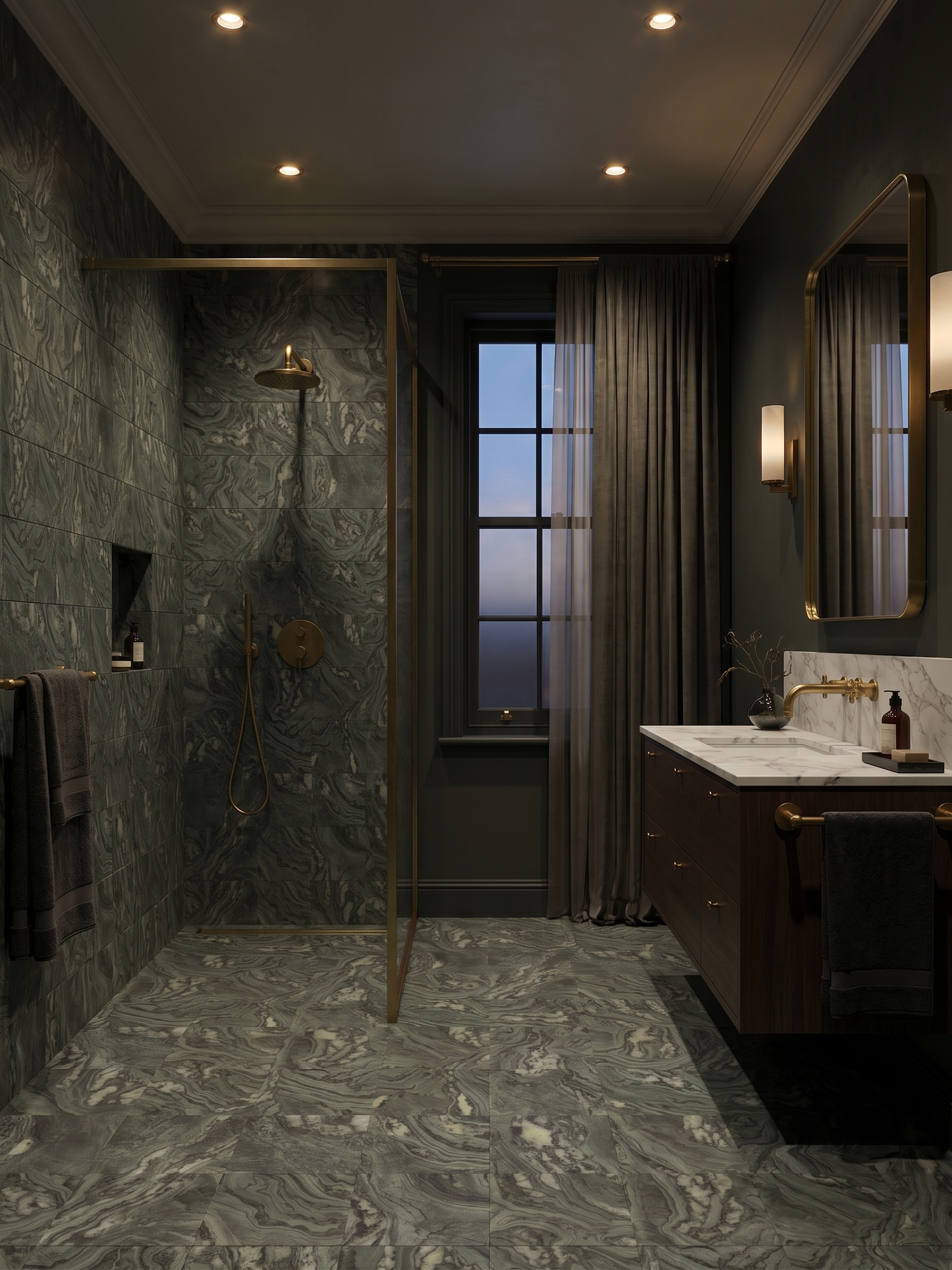 Capri Verde Brushed Square Porcelain