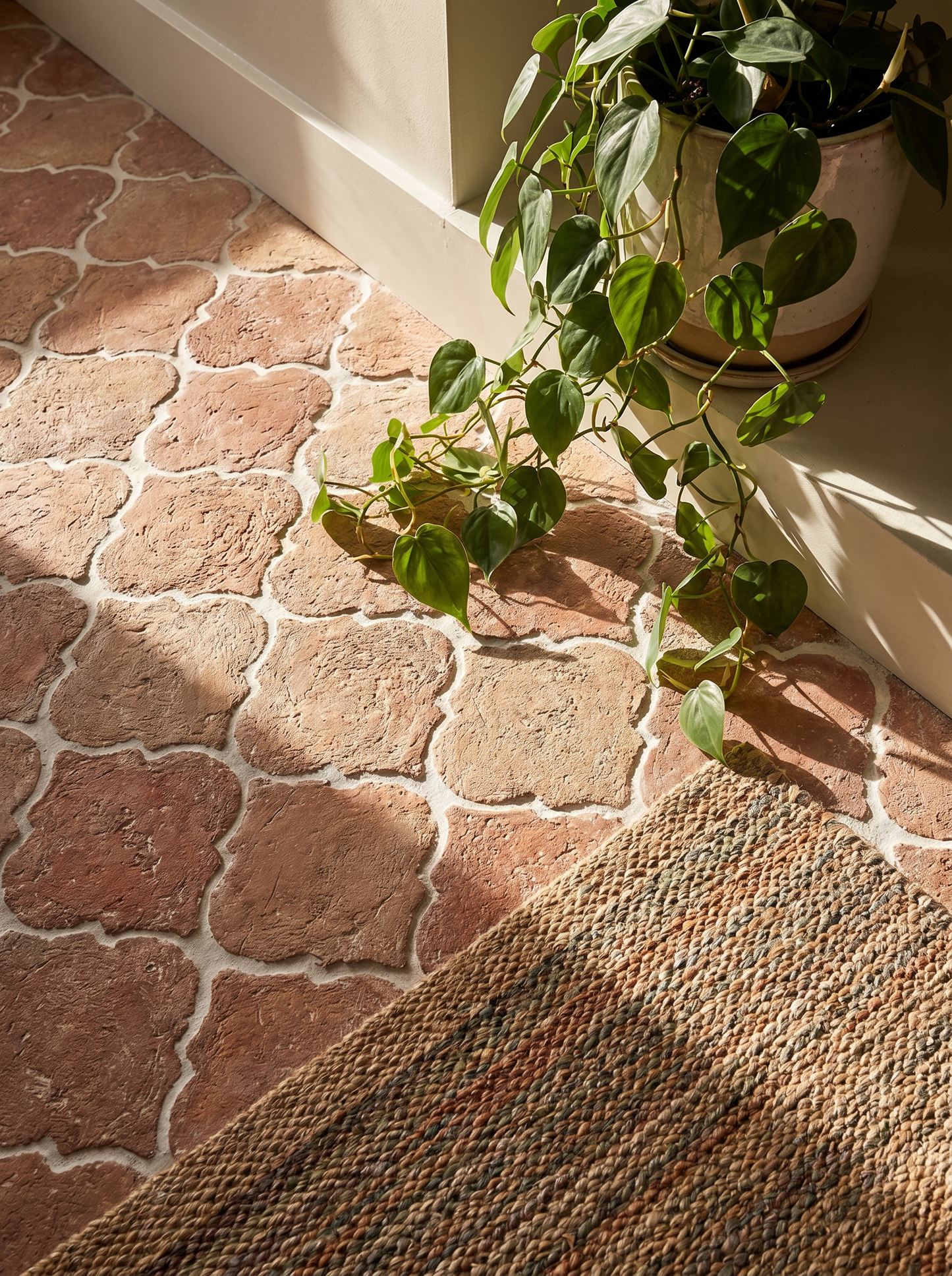 Claybourne Handmade Arabesque Terracotta