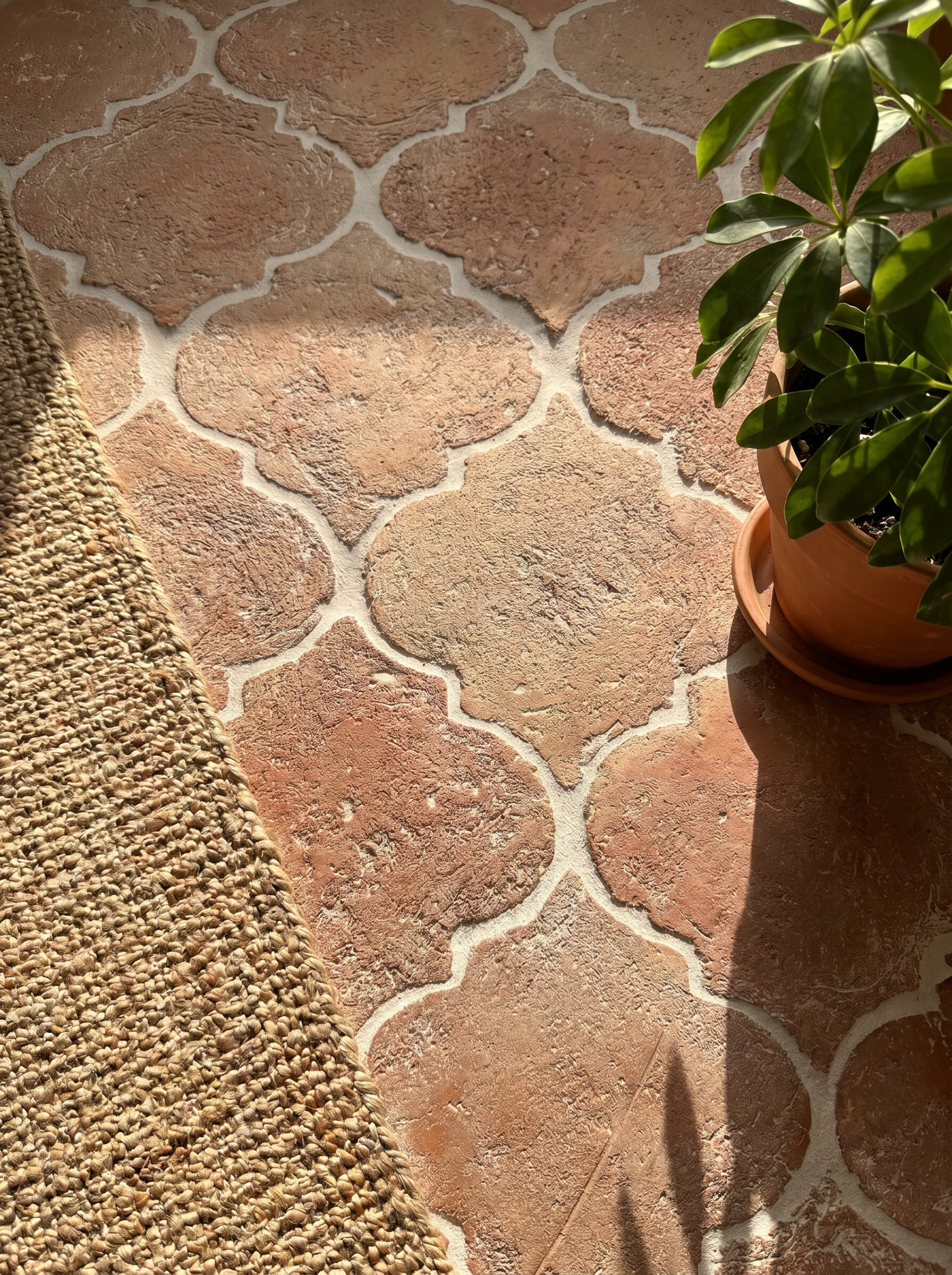 Claybourne Handmade Arabesque Terracotta