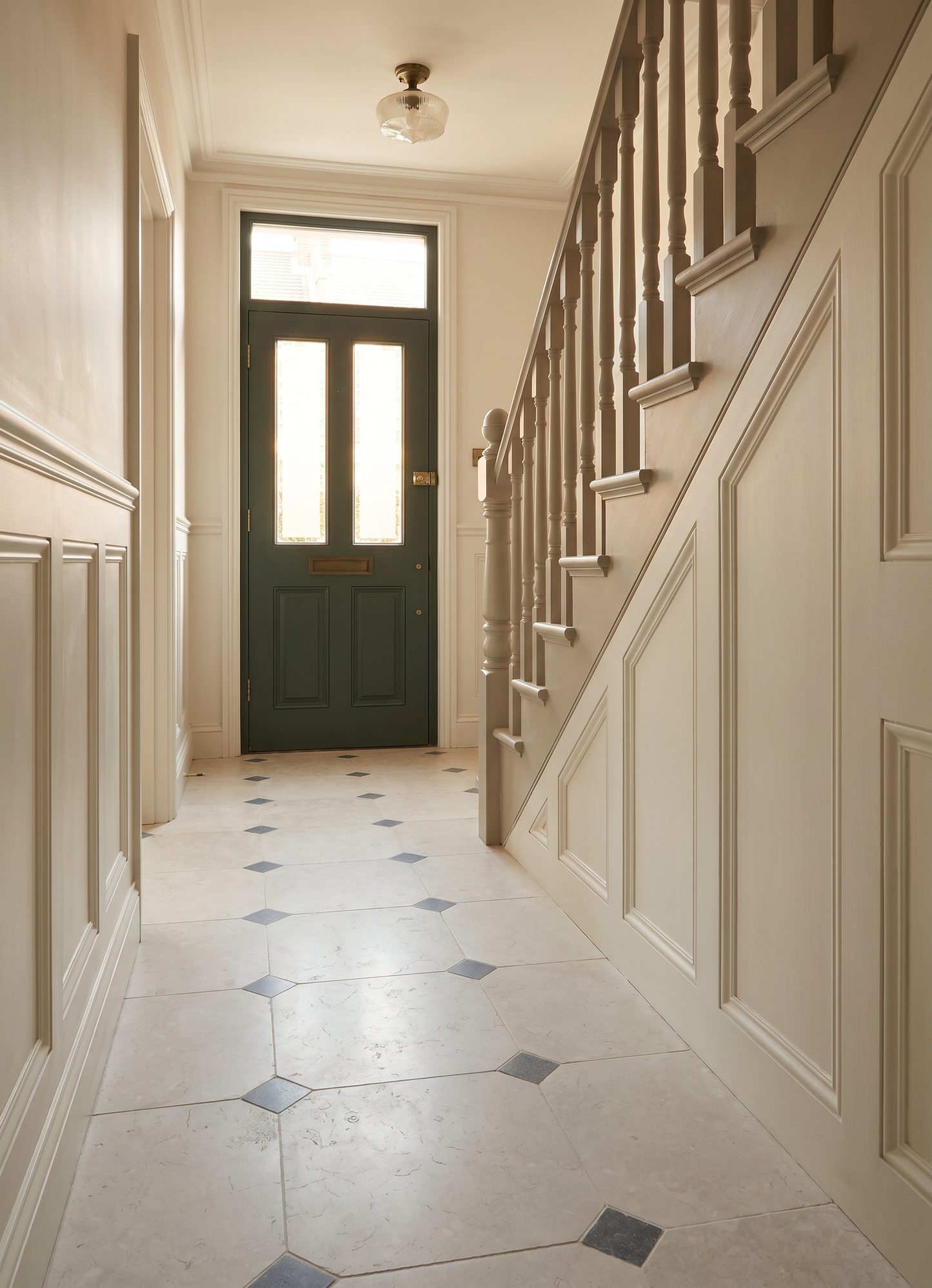Elsham Limestone Octagon & Dot Tumbled Finish