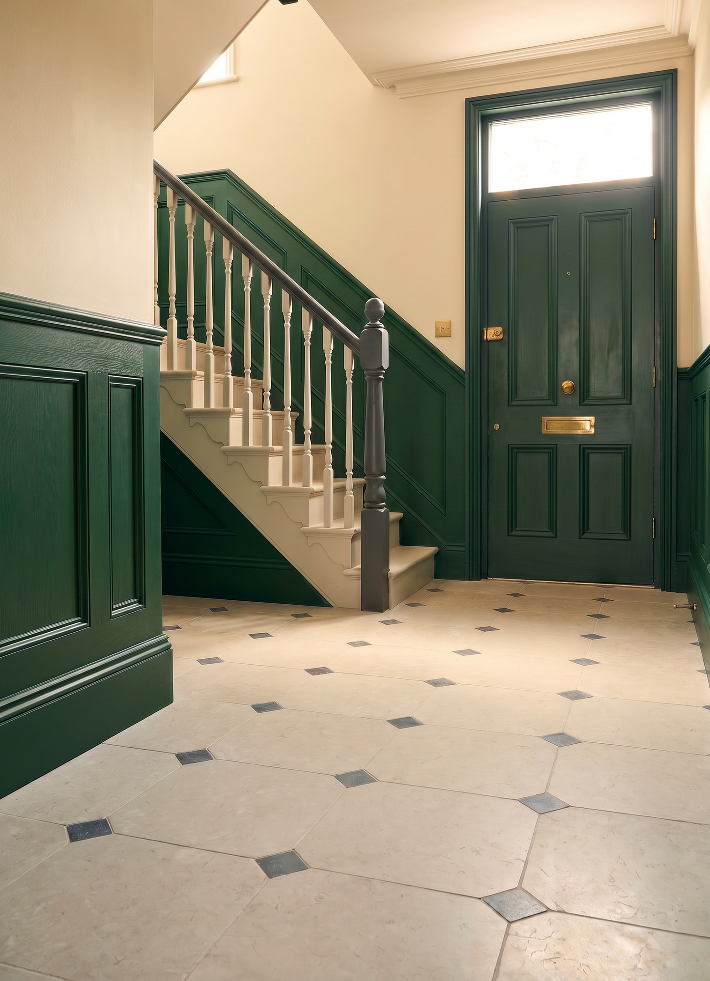 Elsham Limestone Octagon & Dot Tumbled Finish