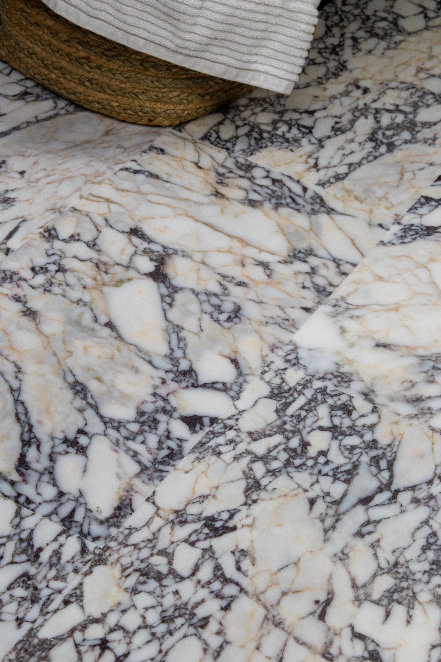 Calacatta Viola Marble Honed Tile