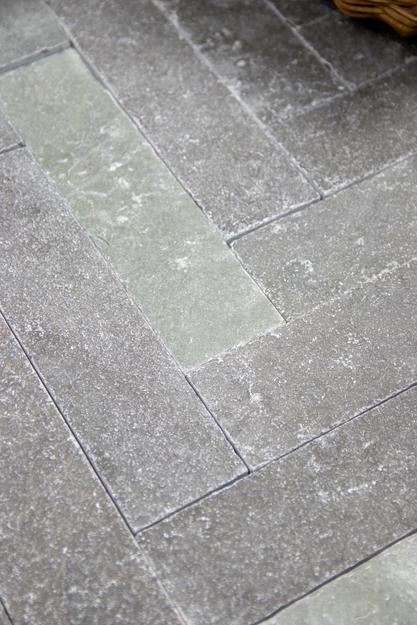 Elkstone Grey Tumbled Herringbone