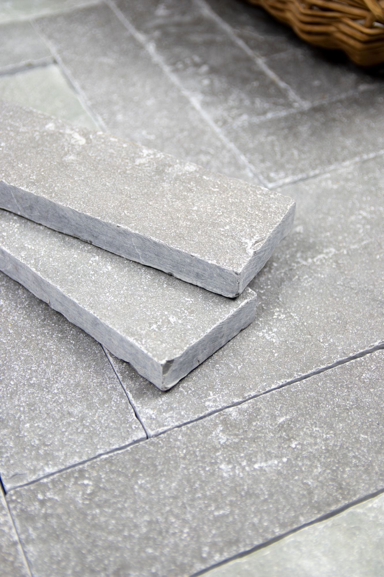 Elkstone Grey Tumbled Herringbone