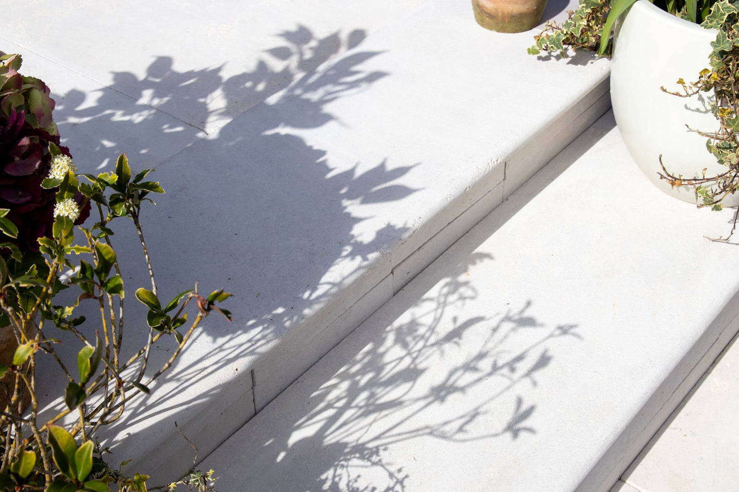 Selborne Limestone Bullnose Step Weathered Finish with Rain Drip