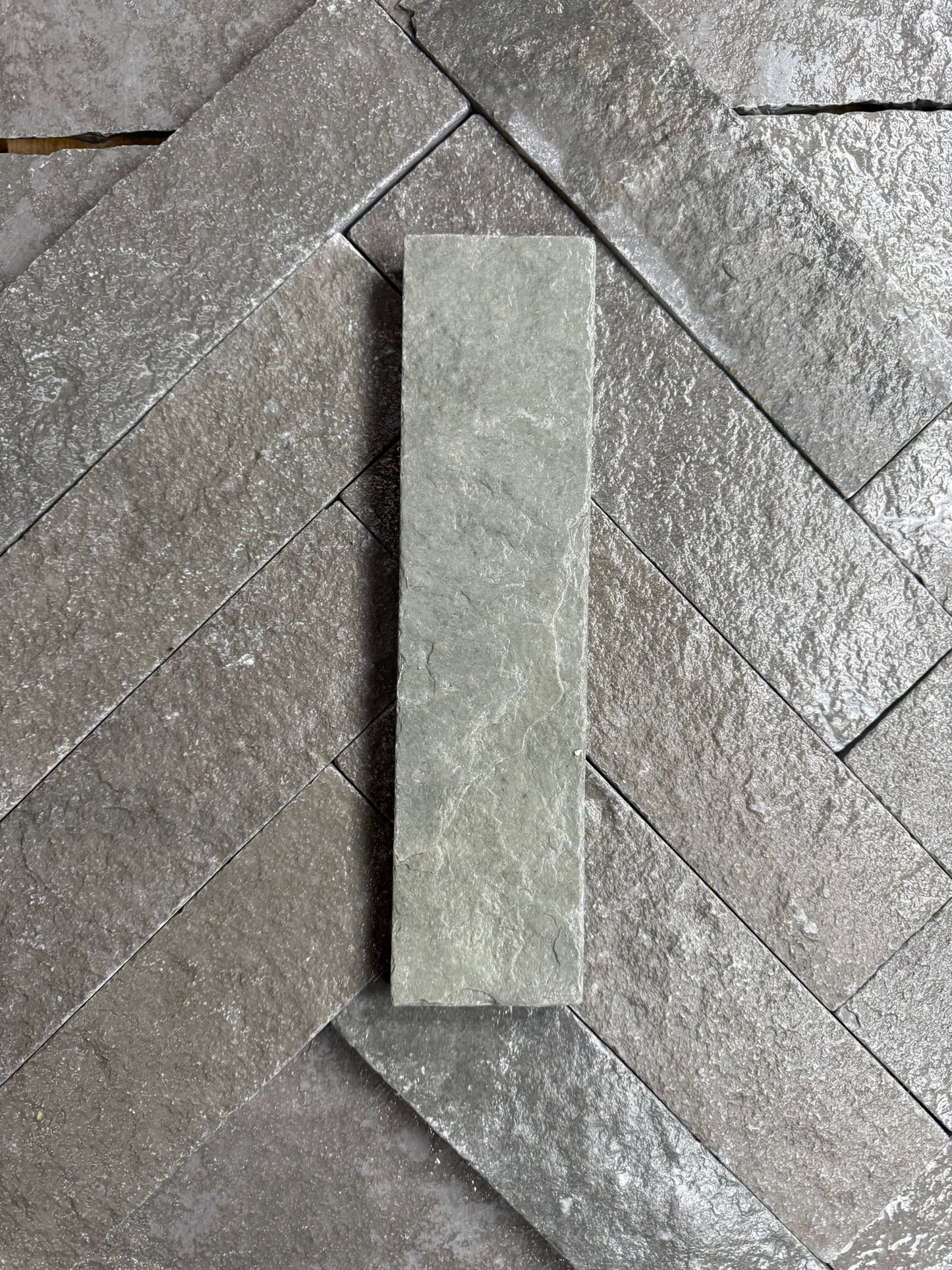 Elkstone Grey Tumbled Herringbone