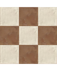 Kiln Terracotta And Avorio Chequerboard