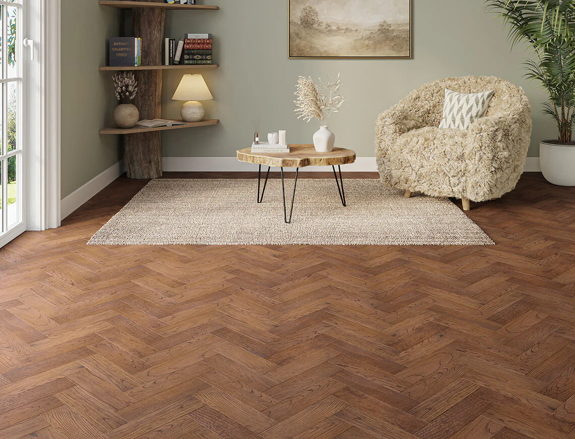 Oak Parquet Antique Brushed Lacquered Select (10/3)