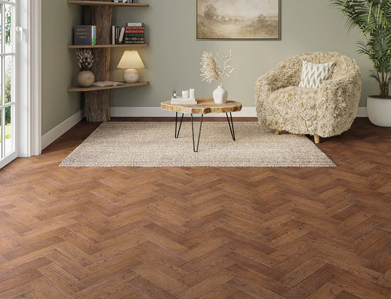 Oak Parquet Antique Brushed Lacquered Select (10/3)
