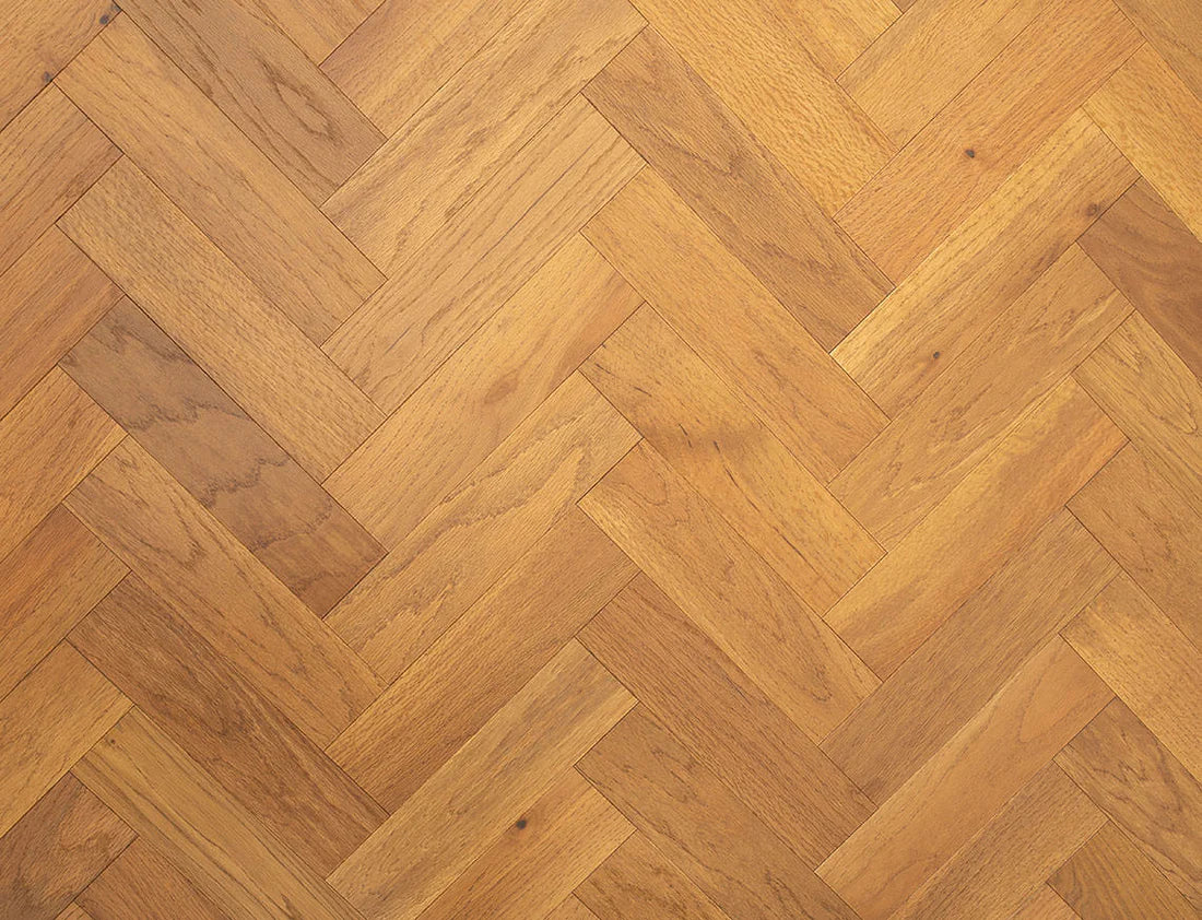Oak Parquet Golden Brushed UV Oiled Select (10/3)