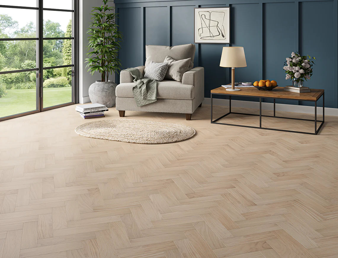 Oak Parquet Invisible Smooth  UV Oiled Select (10/3)