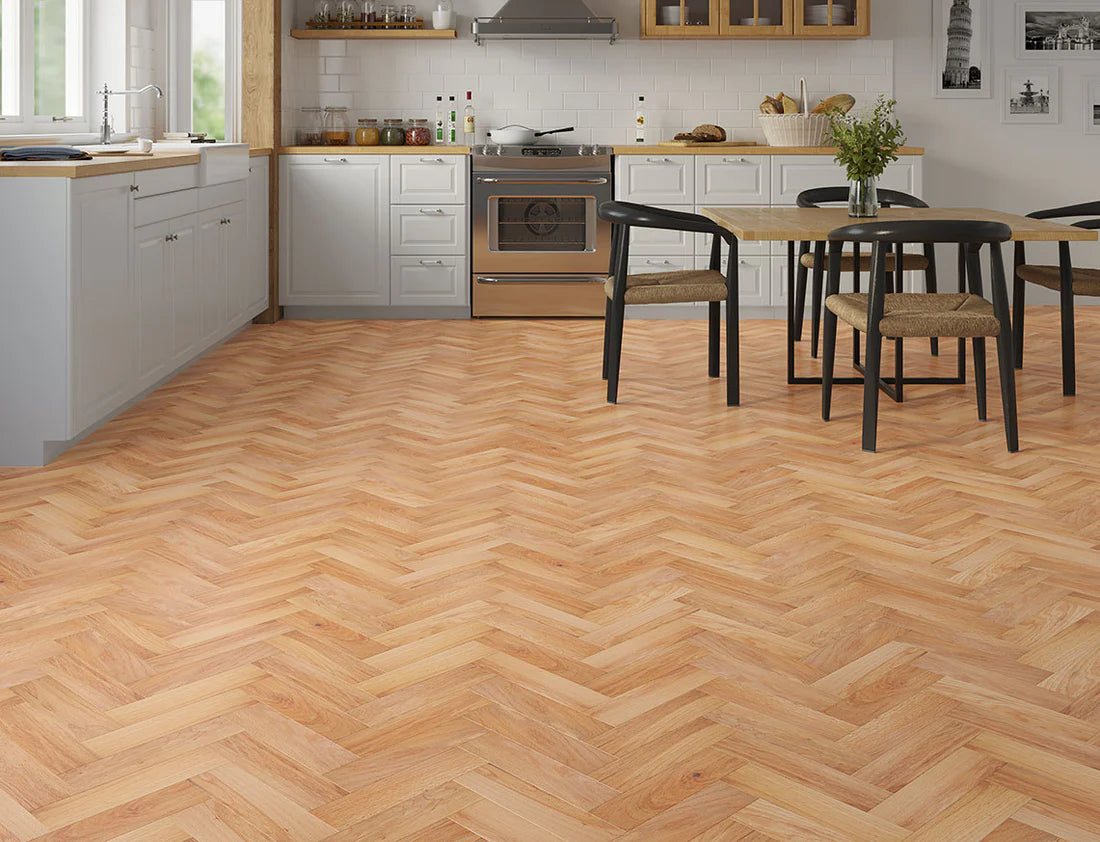 Oak Parquet Natural Brushed UV Oiled Select (10/3)