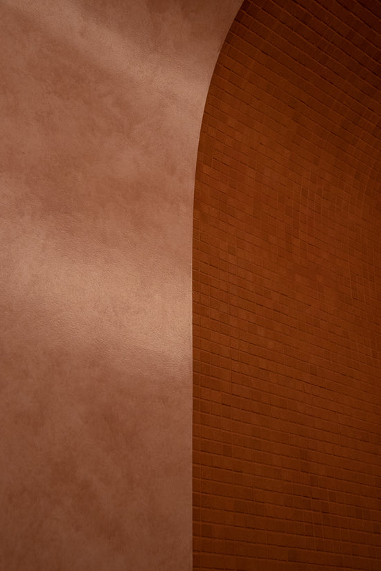 Galestra Mosaic Handmade Terracotta Tumbled Small Square Mesh Backed 20x20mm