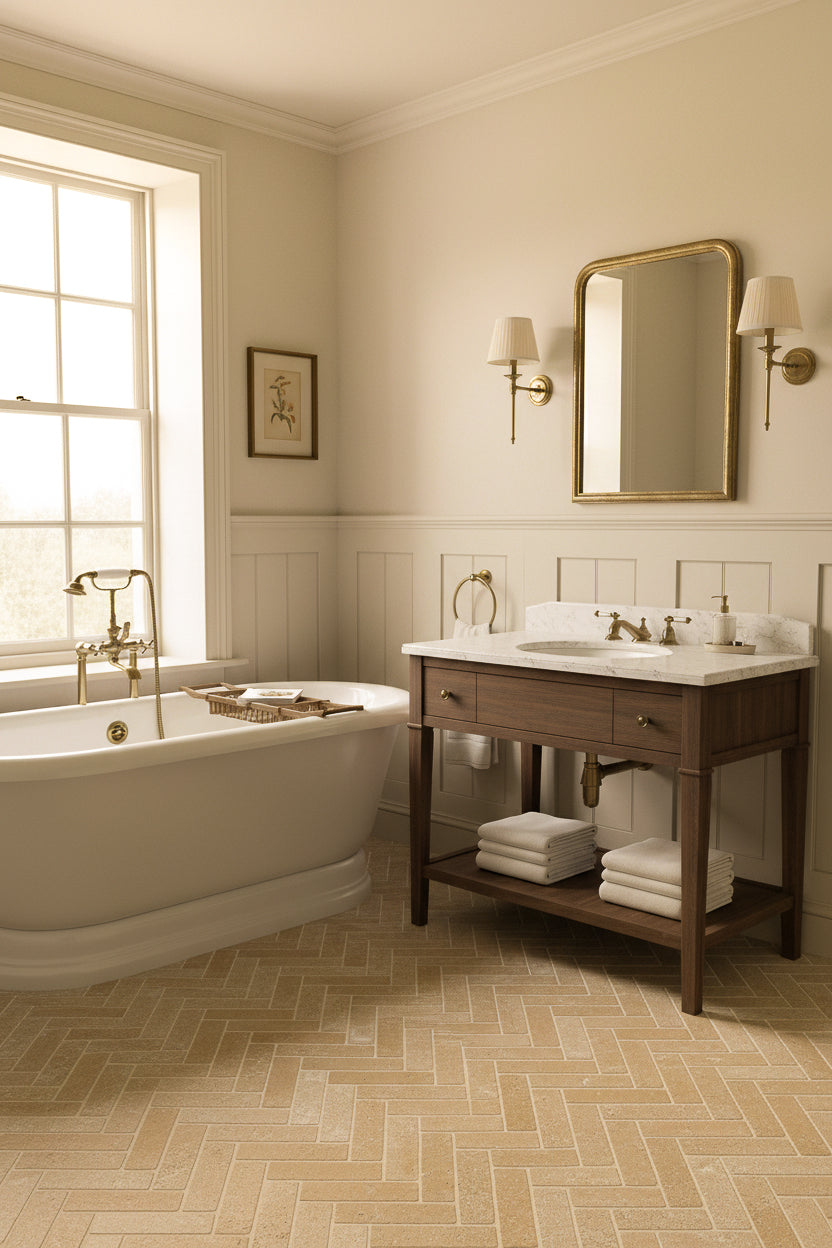 Selborne Limestone Tumbled Finish Brick