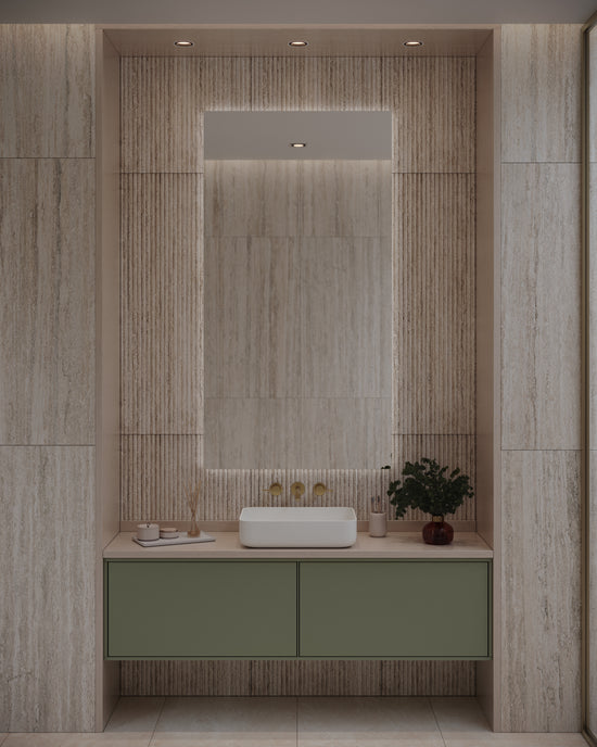 Kamien Honey Vein Cut Fluted