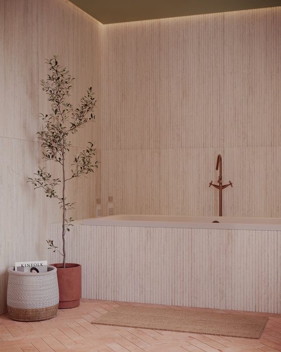 Claybourne Terracotta-Effect Porcelain Parquet