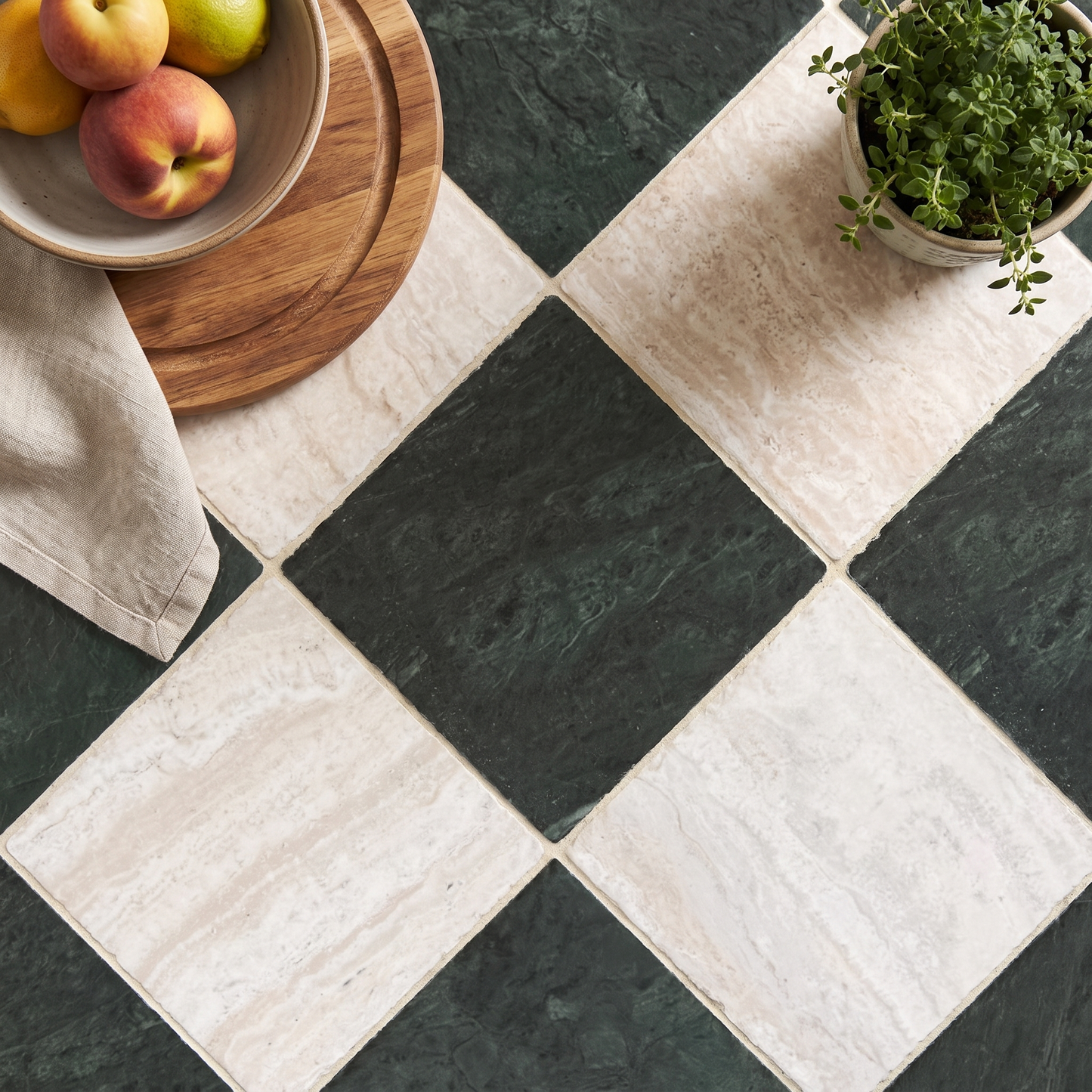 Ravello Travertine Tumbled Matt Square Porcelain