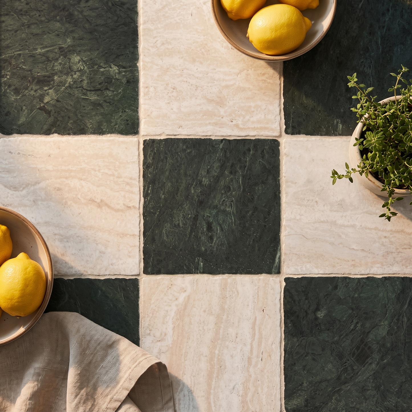 Ravello Travertine Tumbled Matt Square Porcelain