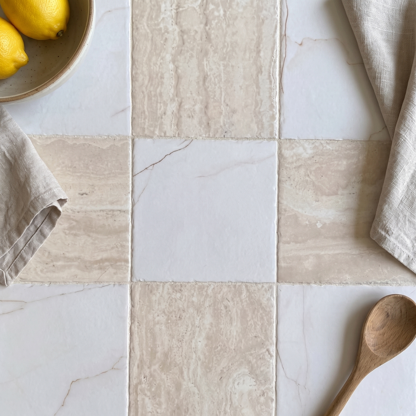 Ravello Travertine Tumbled Matt Square Porcelain