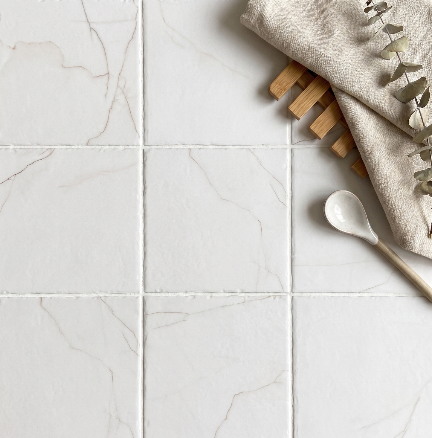 Ravello White Tumbled Matt Square Porcelain