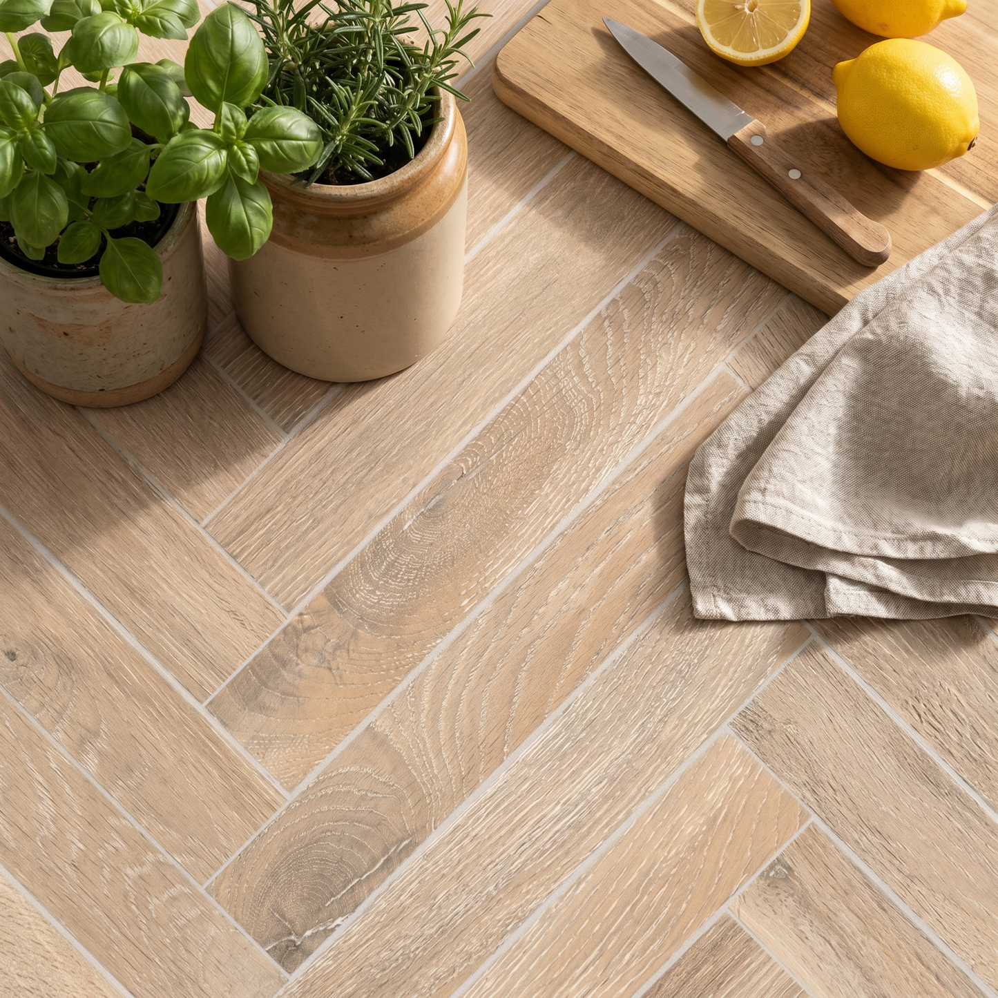 Remy Beige Herringbone