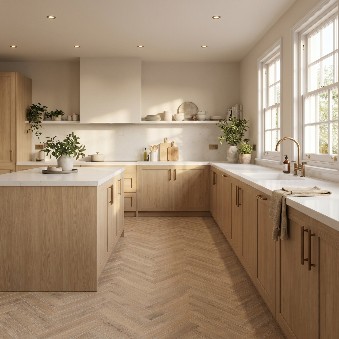 Remy Beige Herringbone